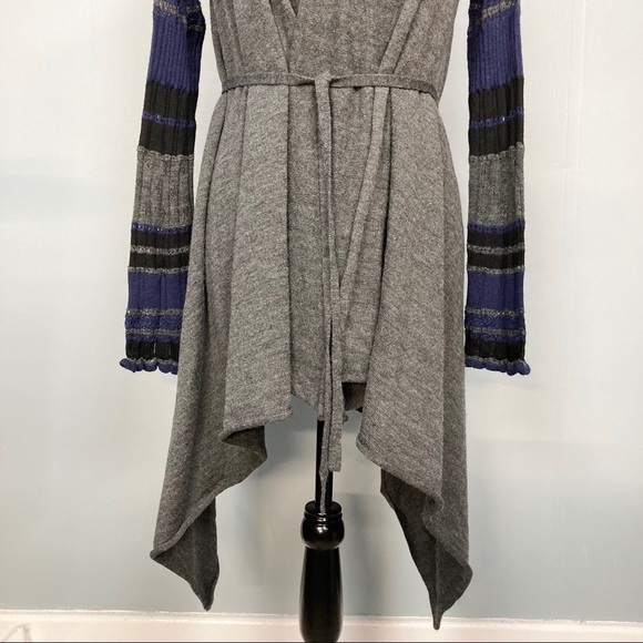 katherine Barclay Asymmetrical Wool Blend Cardigan - Picture 4 of 9